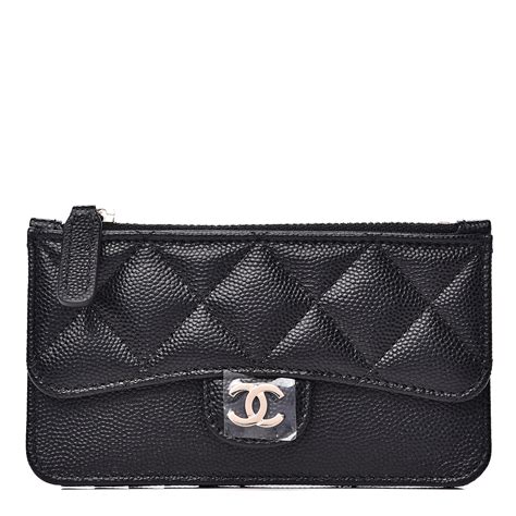 chanel flap card holder|Chanel card holder zip wallet.